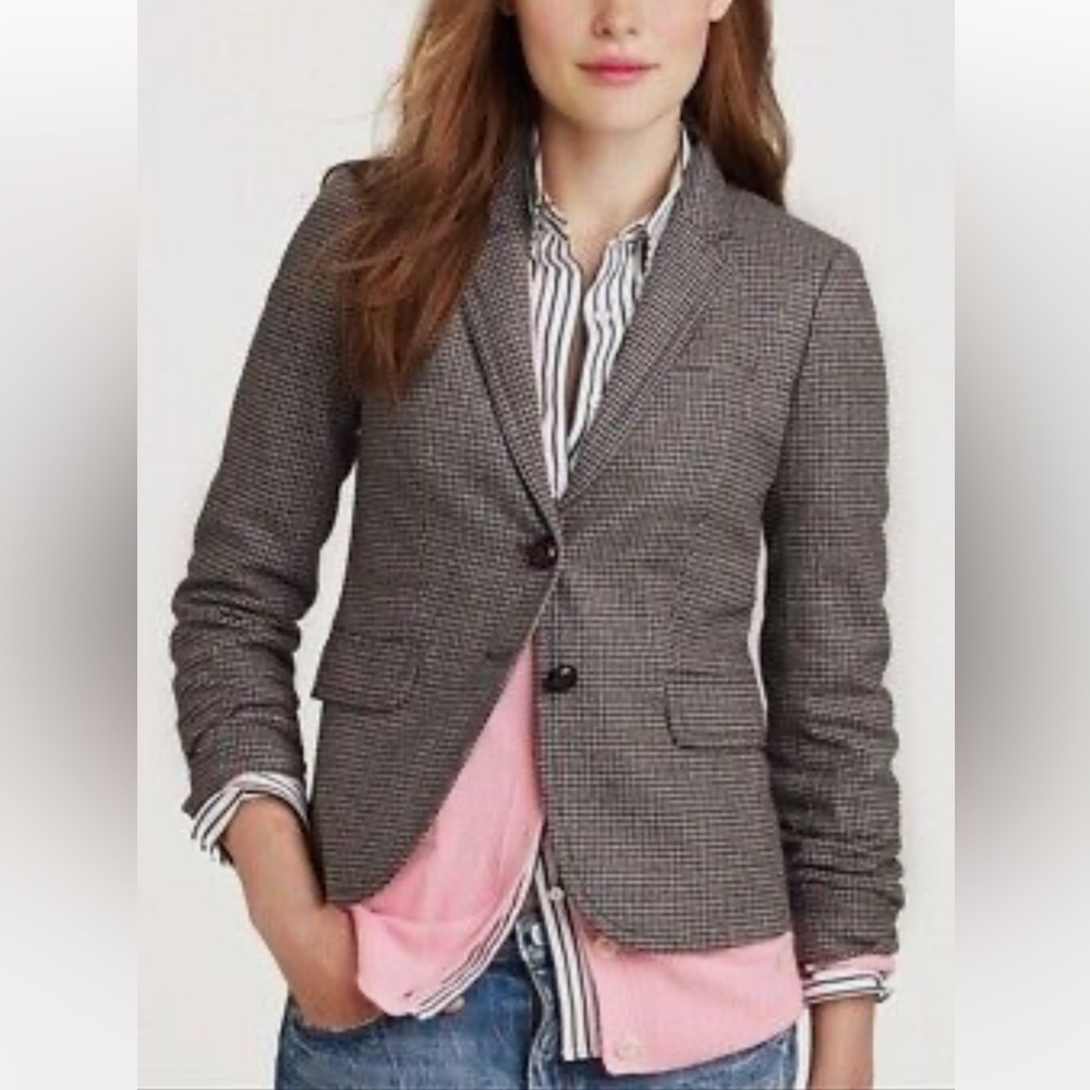 J Crew houndstooth schoolboy blazer. Size 10